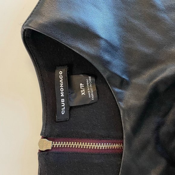 Club Monaco Tank Top with Leather Detail - Picture 3 of 3